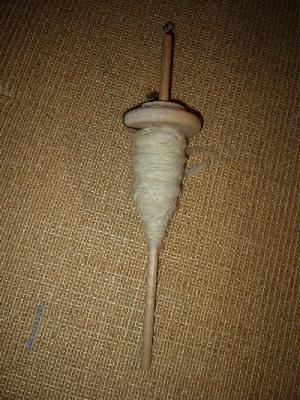 Spindel mit oben liegendem Wirtel